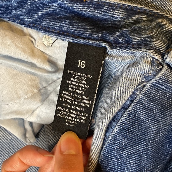 Fashion Nova Light Blue Demin Jeans Womens size 16 - Picture 5 of 5